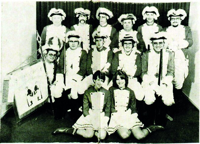 Historische Aufnahme des Funken-Corps 1977
